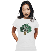 Load image into Gallery viewer, Shirts Fitted Shirts, Woman / Small / White Tree