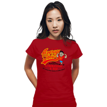 Load image into Gallery viewer, Shirts Fitted Shirts, Woman / Small / Red Average Joes Gym