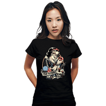 Load image into Gallery viewer, Daily_Deal_Shirts Fitted Shirts, Woman / Small / Black Rocker Snow White