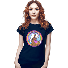 Load image into Gallery viewer, Shirts Fitted Shirts, Woman / Small / Navy My Li'l Pawnee
