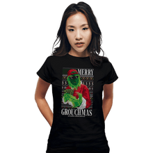 Load image into Gallery viewer, Shirts Fitted Shirts, Woman / Small / Black Mr Grouchy x CoDdesigns Grouchmas Ugly Sweater