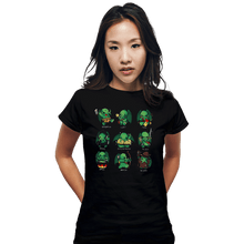 Load image into Gallery viewer, Shirts Fitted Shirts, Woman / Small / Black Cthulhu Roles