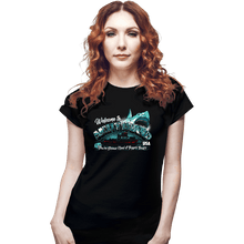 Load image into Gallery viewer, Shirts Fitted Shirts, Woman / Small / Black Welcome To Amity Island