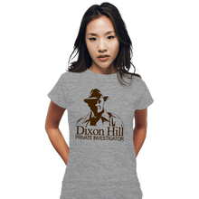 Load image into Gallery viewer, Daily_Deal_Shirts Fitted Shirts, Woman / Small / Sports Grey Dixon Hill Private Investigator