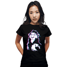 Load image into Gallery viewer, Daily_Deal_Shirts Fitted Shirts, Woman / Small / Black Glitched Scar