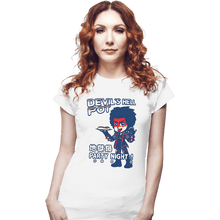 Load image into Gallery viewer, Shirts Fitted Shirts, Woman / Small / White Devil Hell Pot