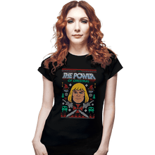 Load image into Gallery viewer, Shirts Fitted Shirts, Woman / Small / Black The Power Of Christmas