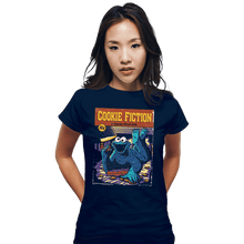 Load image into Gallery viewer, Daily_Deal_Shirts Fitted Shirts, Woman / Small / Navy Cookie Fiction