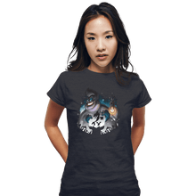 Load image into Gallery viewer, Secret_Shirts Fitted Shirts, Woman / Small / Dark Heather Sea Villain