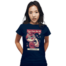 Load image into Gallery viewer, Shirts Fitted Shirts, Woman / Small / Navy I Believe In You