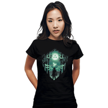 Load image into Gallery viewer, Secret_Shirts Fitted Shirts, Woman / Small / Black The Hero Crest