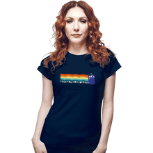 Load image into Gallery viewer, Secret_Shirts Fitted Shirts, Woman / Small / Navy Through Time And Space