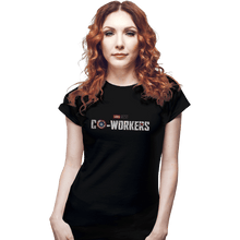 Load image into Gallery viewer, Shirts Fitted Shirts, Woman / Small / Black Co-Workers
