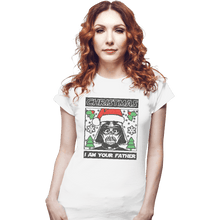 Load image into Gallery viewer, Shirts Fitted Shirts, Woman / Small / White Father Christmas
