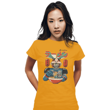 Load image into Gallery viewer, Shirts Fitted Shirts, Woman / Small / White Super Ramen Bot