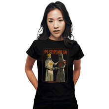 Load image into Gallery viewer, Daily_Deal_Shirts Fitted Shirts, Woman / Small / Black Medieval Diplomacy