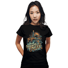 Load image into Gallery viewer, Shirts Fitted Shirts, Woman / Small / Black To The Forgotten World We Go