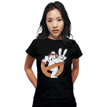 Load image into Gallery viewer, Shirts Fitted Shirts, Woman / Small / Black There's Something Strange