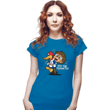 Load image into Gallery viewer, Shirts Fitted Shirts, Woman / Small / Sapphire It's Not Rigged