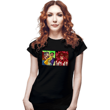 Load image into Gallery viewer, Daily_Deal_Shirts Fitted Shirts, Woman / Small / Black Strange Yelling