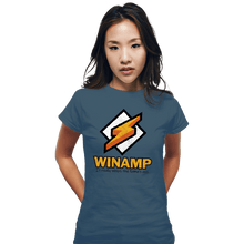 Load image into Gallery viewer, Secret_Shirts Fitted Shirts, Woman / Small / Indigo Blue Winamp XP