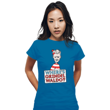 Load image into Gallery viewer, Secret_Shirts Fitted Shirts, Woman / Small / Sapphire Wheres Grindelwaldo