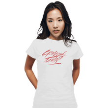 Load image into Gallery viewer, Shirts Fitted Shirts, Woman / Small / White Crucial Taunt