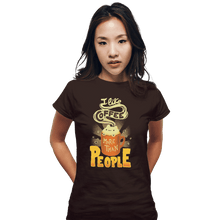 Load image into Gallery viewer, Shirts Fitted Shirts, Woman / Small / Black I Like Coffee