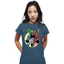 Load image into Gallery viewer, Last_Chance_Shirts Fitted Shirts, Woman / Small / Indigo Blue Sailor Colors