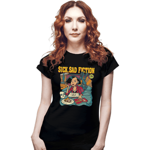 Shirts Fitted Shirts, Woman / Small / Black Sick Sad Fiction