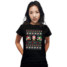 Load image into Gallery viewer, Shirts Fitted Shirts, Woman / Small / Black Christmas Bros