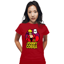 Load image into Gallery viewer, Shirts Fitted Shirts, Woman / Small / Red Johnny Cobra