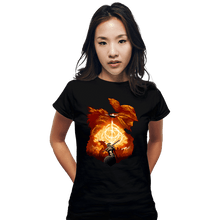 Load image into Gallery viewer, Daily_Deal_Shirts Fitted Shirts, Woman / Small / Black Elden Adventure