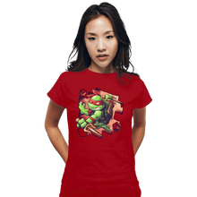 Load image into Gallery viewer, Daily_Deal_Shirts Fitted Shirts, Woman / Small / Red Toy Raph