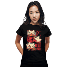 Load image into Gallery viewer, Daily_Deal_Shirts Fitted Shirts, Woman / Small / Black Roleplayer Routine