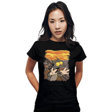 Load image into Gallery viewer, Shirts Fitted Shirts, Woman / Small / Black Scratchy's Scream
