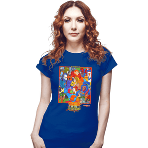 Shirts Fitted Shirts, Woman / Small / Royal Blue MOTU Arcade