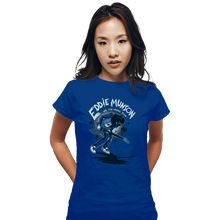 Load image into Gallery viewer, Daily_Deal_Shirts Fitted Shirts, Woman / Small / Royal Blue Eddie VS The Upside Down