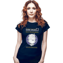 Load image into Gallery viewer, Daily_Deal_Shirts Fitted Shirts, Woman / Small / Navy Gonk Manual