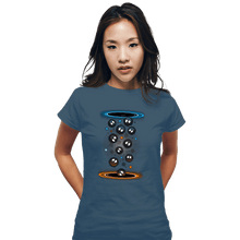 Load image into Gallery viewer, Shirts Fitted Shirts, Woman / Small / Indigo Blue Soot Portals