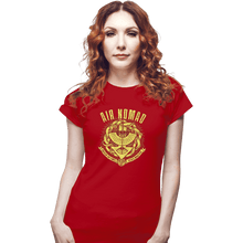 Load image into Gallery viewer, Shirts Fitted Shirts, Woman / Small / Red Air Is Peaceful