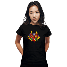 Load image into Gallery viewer, Secret_Shirts Fitted Shirts, Woman / Small / Black Majora Splash