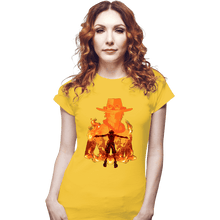 Load image into Gallery viewer, Daily_Deal_Shirts Fitted Shirts, Woman / Small / White Ace Shadow