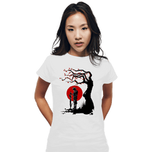 Load image into Gallery viewer, Shirts Fitted Shirts, Woman / Small / White Red Sun In Zanarkland
