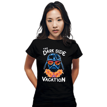 Load image into Gallery viewer, Daily_Deal_Shirts Fitted Shirts, Woman / Small / Black The Dark Side Of Vacation