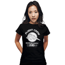 Load image into Gallery viewer, Secret_Shirts Fitted Shirts, Woman / Small / Black Flight Crew Secret Sale