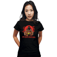 Load image into Gallery viewer, Daily_Deal_Shirts Fitted Shirts, Woman / Small / Black Kumite Besties
