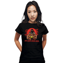 Load image into Gallery viewer, Daily_Deal_Shirts Fitted Shirts, Woman / Small / Black Kumite Besties