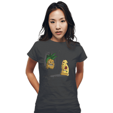 Load image into Gallery viewer, Shirts Fitted Shirts, Woman / Small / Charcoal Here's Pineapple