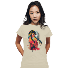 Load image into Gallery viewer, Daily_Deal_Shirts Fitted Shirts, Woman / Small / White Yor Yukio-e